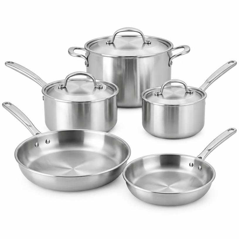 Jogo de Panelas Inox 5 Peças